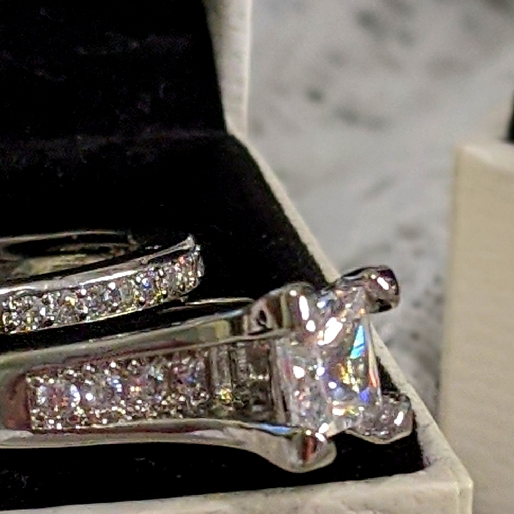 2 piece Stainless Steel plated Wedding Set
